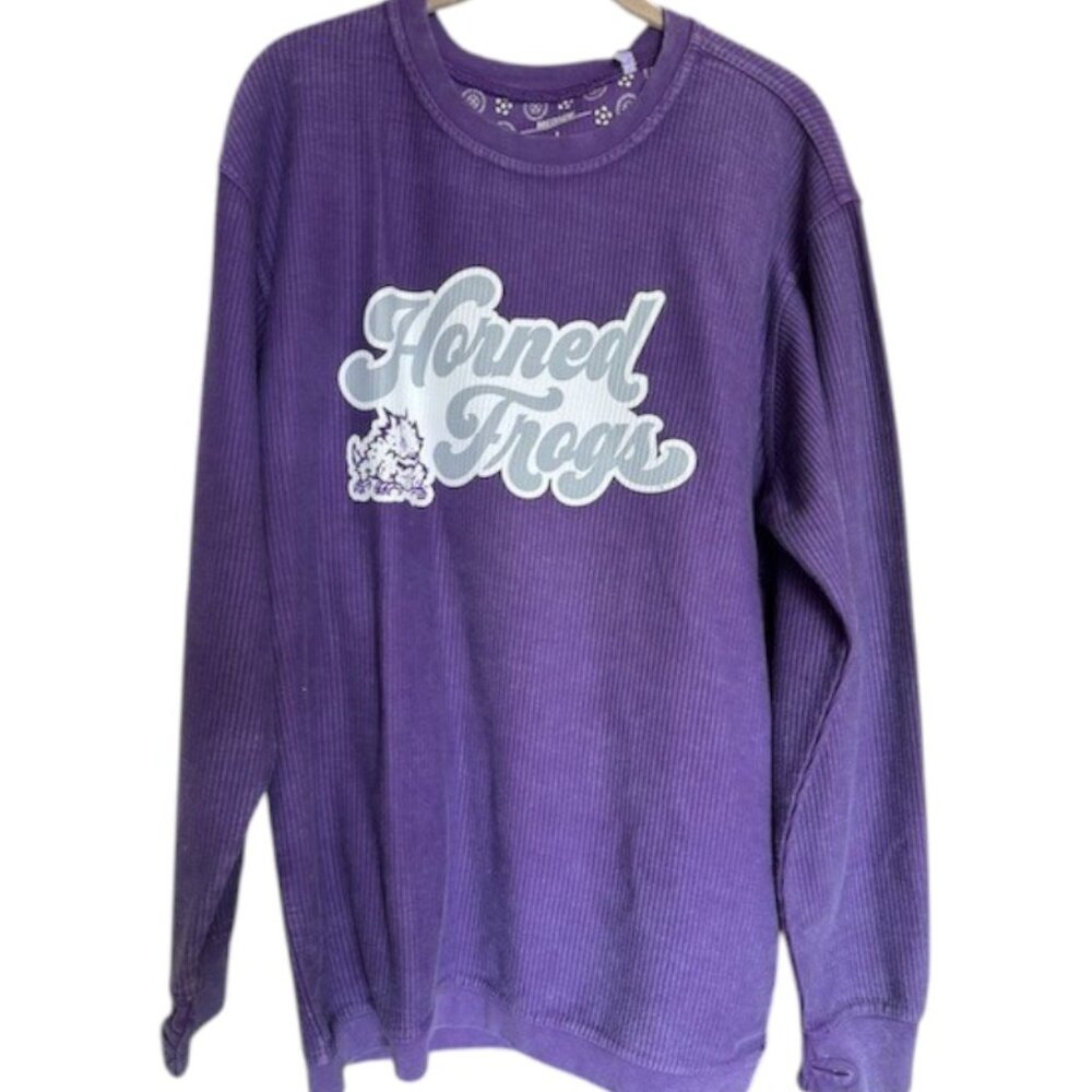 TCUTexas Christian University Horned Frogs Crew Sweatshirt NWT Sz M #01